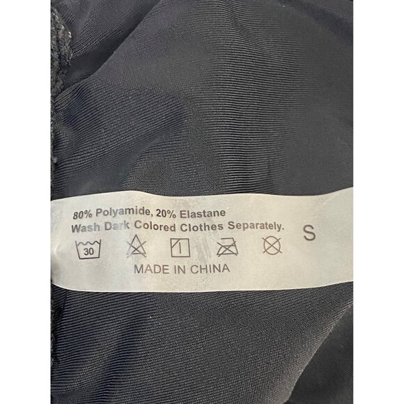 NWT SHEIN Black Bandeau Bikini Set High Waist Ruched Adjustable Straps Size S - Picture 9 of 9